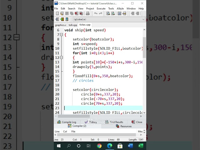 Gaming software coding using C++