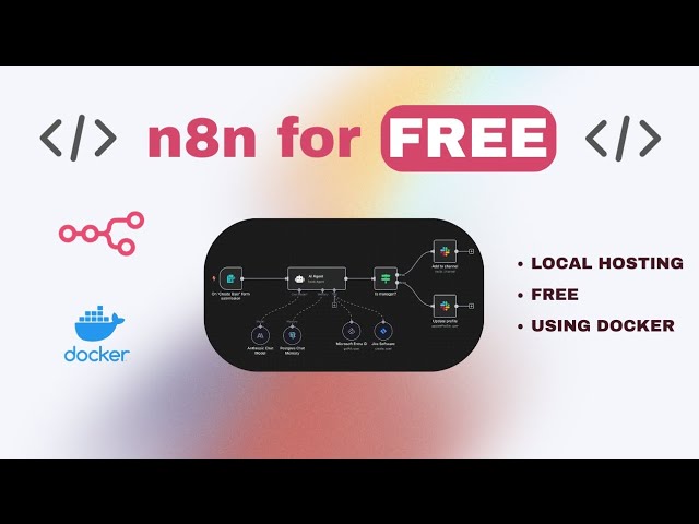 Install and run n8n Locally for FREE with Docker | No subscription needed