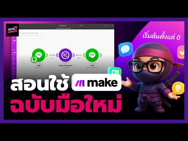 สอนใช้งาน Make.com ฉบับมือใหม่ สร้างโฟลวการทำงาน Automation ของตัวเองง่าย ๆ