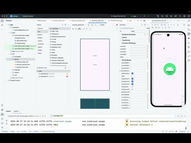 Android Development - Android Layout LinearLayout - Horizontal
