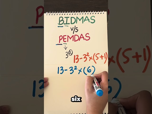 Maths Shortcut: BIDMAS vs PEMDAS #mathshorts #mathstricks #mathstips #mathskills #maths #pemdas
