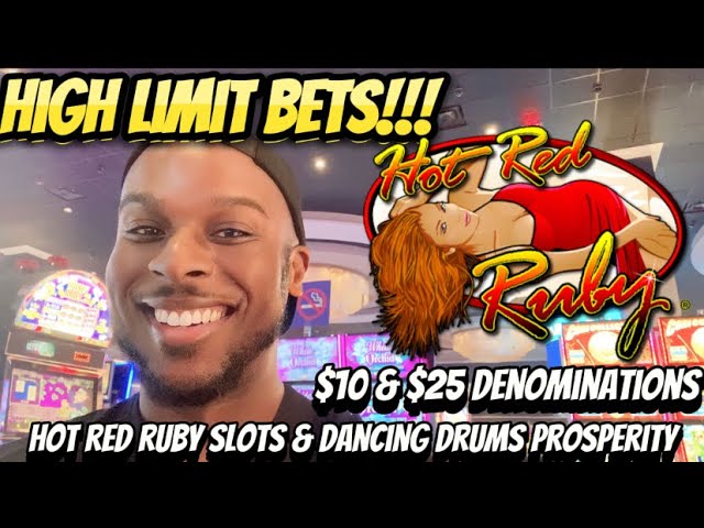 🤯 $10 & $25 HIGH LIMIT BETS on HOT RED RUBY SLOTS & More!