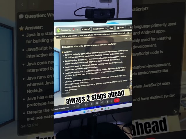 java vs javascript #interview #job #shorts