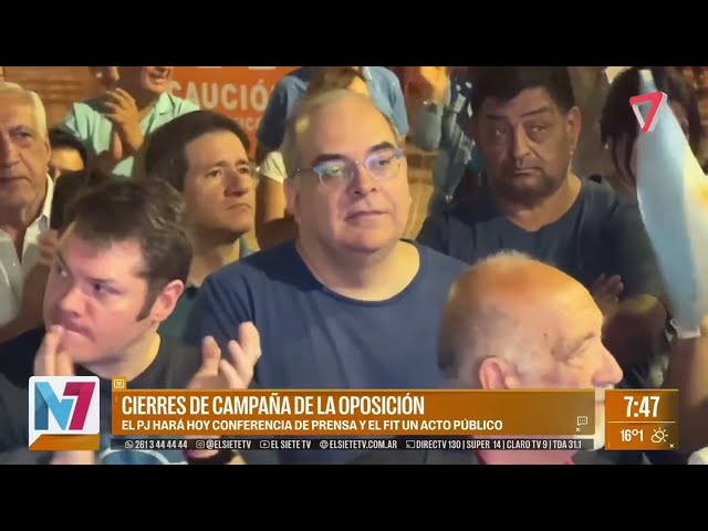 El PJ y el FIT realizaron sus CIERRES de CAMPAÑA