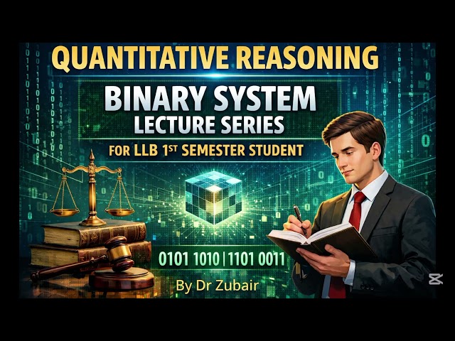 Quantitative Reasoning # Binary system LLB 1ST SEMESTER STUDENT by #drzubair #answer 
