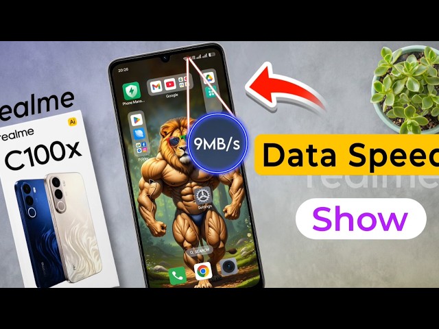 Realme C100x: Enable Network Speed Meter | realme c100x me Data Speed Show Kaise Kare