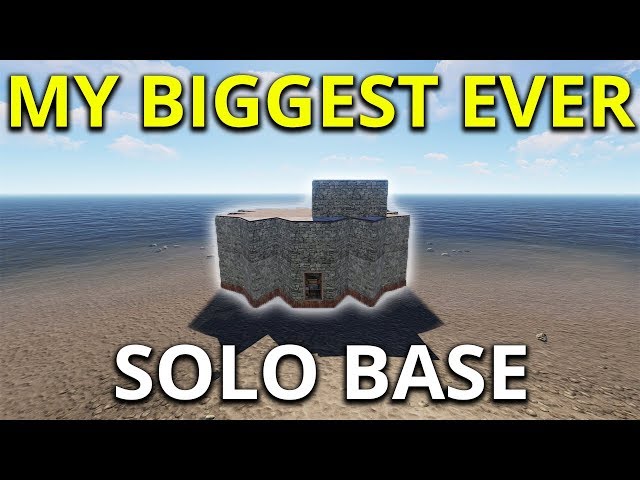 Building The Amazing Rust Solo Base! - Rust Solo Survival Gameplay