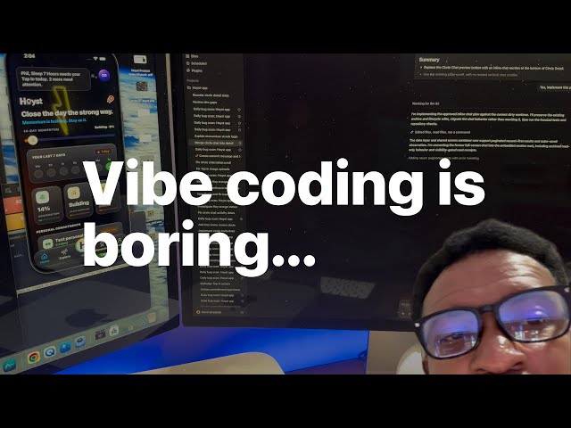 Vibe coding is boring..