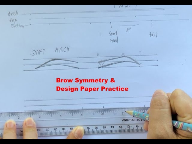 Brow Measurement Paper Practice