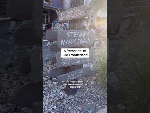 6 Remnants of Old Frontierland #disneyland #disneyparks #disneyshorts
