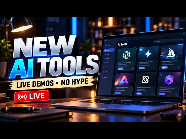 🔴 LIVE: New AI Tools You Need to Try: Live Demos, No Hype