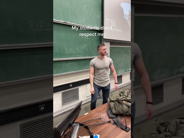 Terrible lecturer completely ignored #uni #lectures #school #unimemes