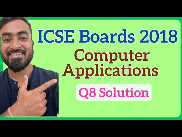 ICSE Class 10 2018 Computer Applications Q8 | Print Patterns | Full Coding & Explanation
