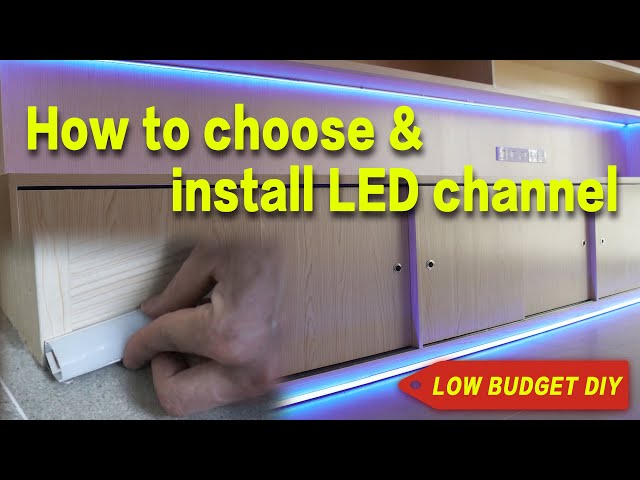 How to choose LED aluminum channel - Muzata V-shape corner installation tutorial 2019