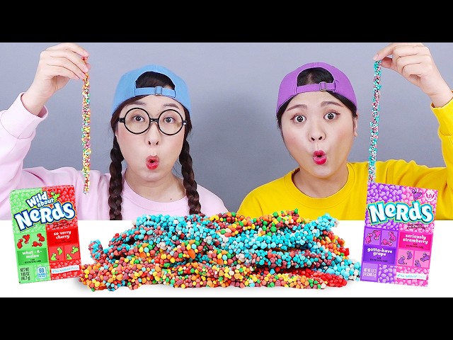 Convenience Store Rainbow Rope Jelly Candy Mukbang DONA