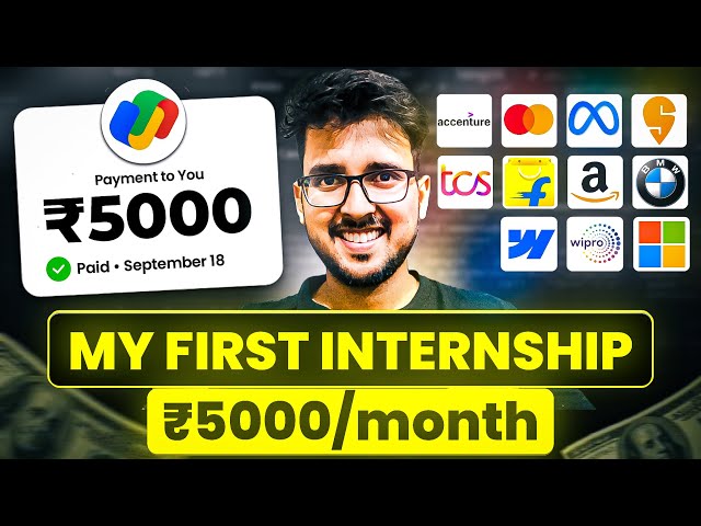 How I got my first Internship (₹5000) in 2nd year of college ❤️ Tips to Get a Job After Graduation