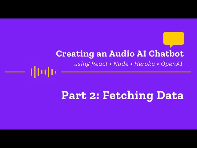 Getting started with Node, React and AI Part 2: Fetching data from internal and external APIs