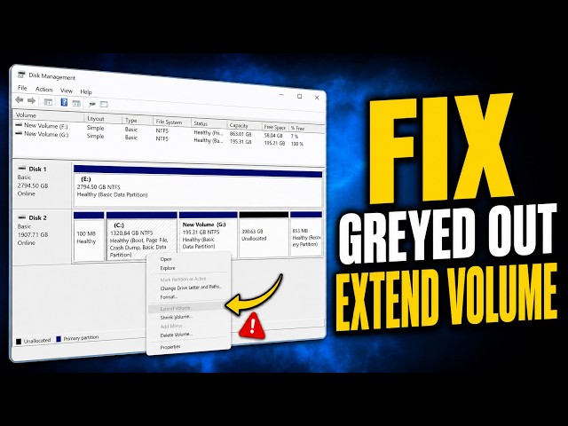 2 Ways to Fix Can't Extend C Drive with Unallocated Space in Windows 11 (2026)