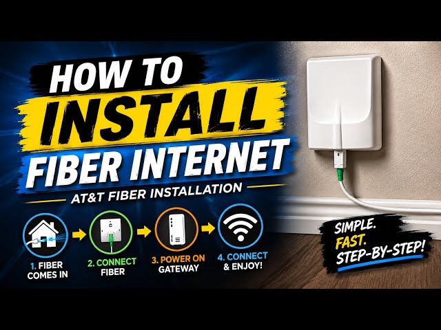 How To Install AT&T Fiber Internet