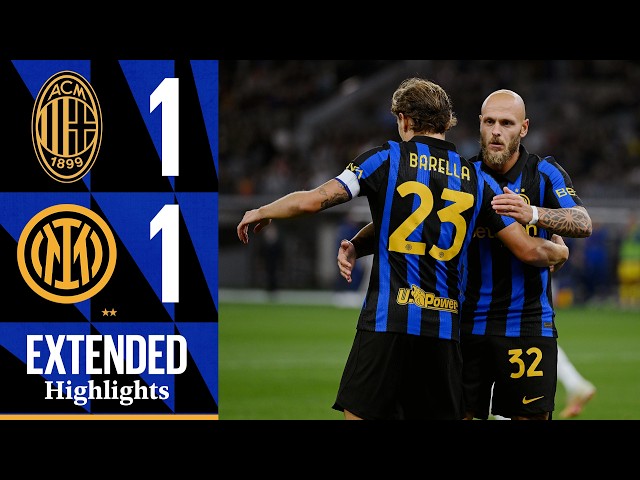 ALL SQUARE IN AUSTRALIA 🇦🇺 | MILAN 1-1 INTER | EXTENDED HIGHLIGHTS 🖤💙