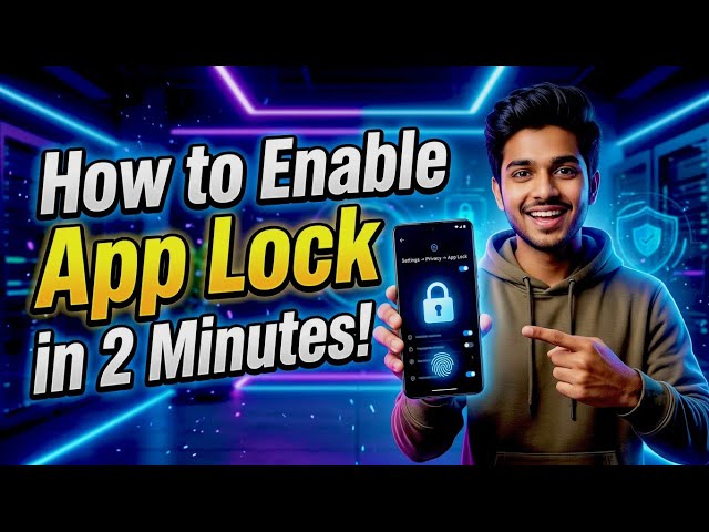 How to Enable App Lock in 2 Minutes! 🔒 (100% Working)2026✅