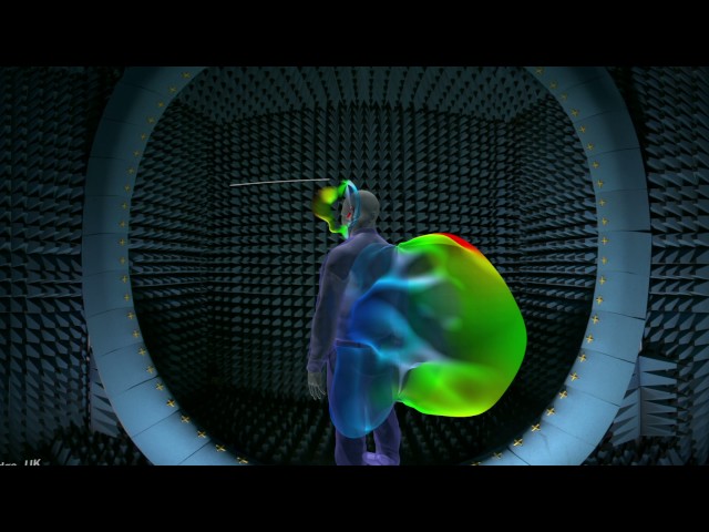 VR tour: Satimo 'Stargate 64' anechoic test chamber