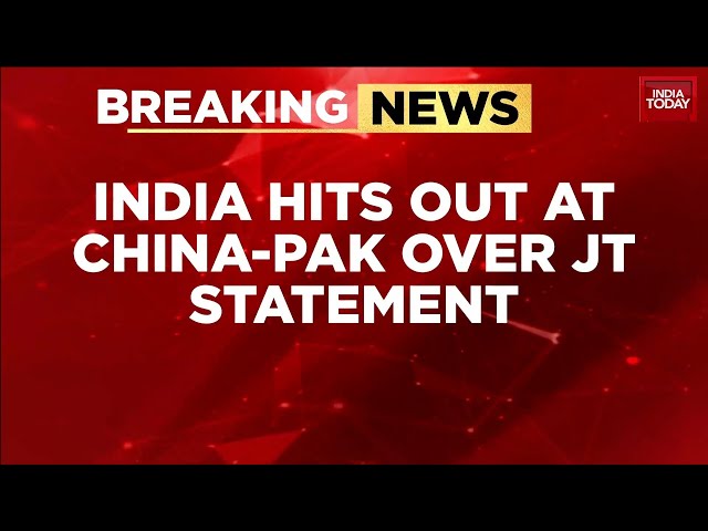 India Rejects China-Pakistan Statement On Kashmir, Opposes Economic Corridor And River Projects