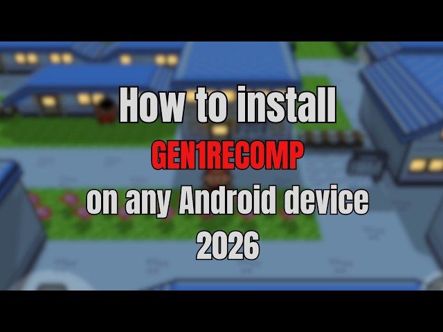How to Install Gen1Recomp on ANY Android Phone (2026 Tutorial)