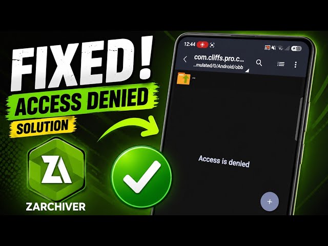 ZArchiver Access is Denied Fix | Use ZArchiver Without Shizuku