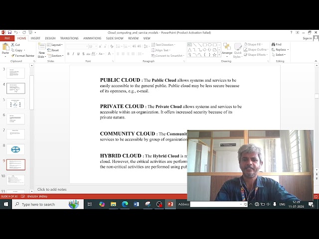 Cloud service models