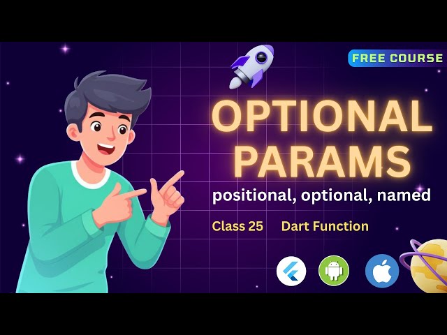 Dart Parameters Explained : Positional, Optional & Named Parameters | Flutter Bangla Tutorial