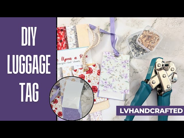 DIY Luggage Tag with the We R Makers Oval Crop-A-Dile 