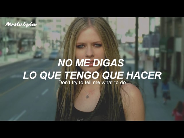 Avril Lavigne - Don't Tell Me (Sub. Español + Lyrics)