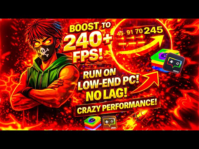 Bluestacks 5 Lag Fix 2026 |🔥 Best Settings For High & Low End PC Free Fire | Free Fire 32bit & 64bit