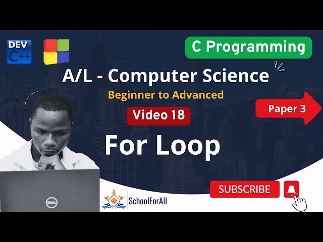 Video 18: For Loop C Programming