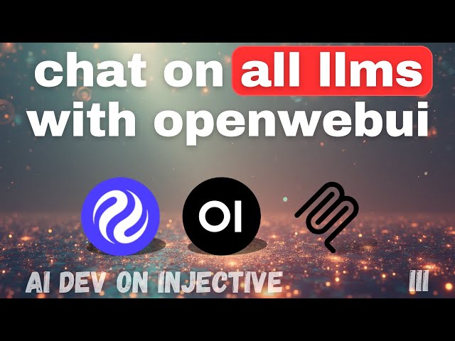 OpenWeb UI - AI development with Injective