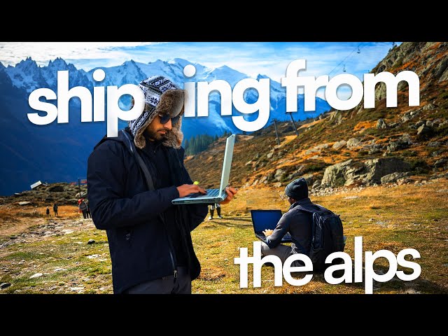we launched our startup from the swiss alps