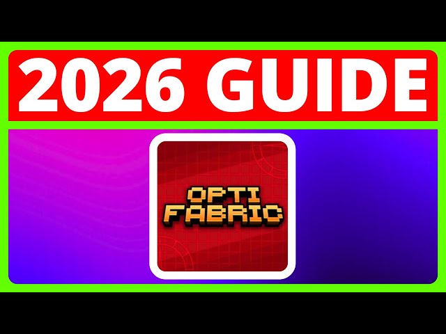 How To Download And Install OptiFabric For Minecraft Java In 2026 | OptiFine Alternative