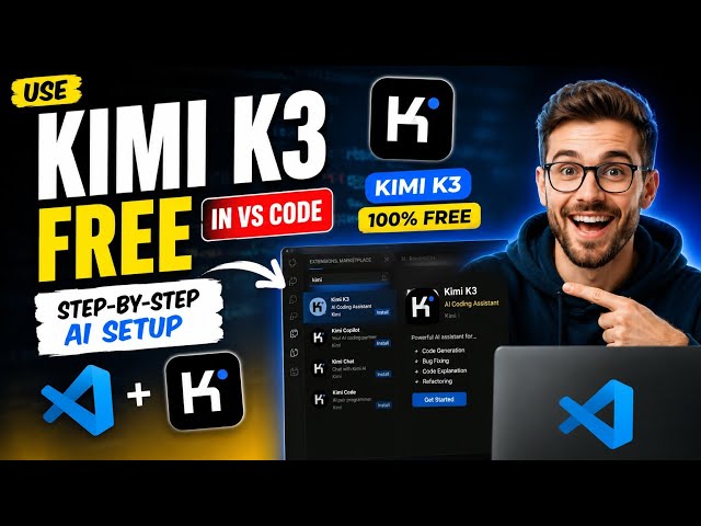 Use Kimi K3 FREE in VS Code: Step-by-Step Coding AI Setup