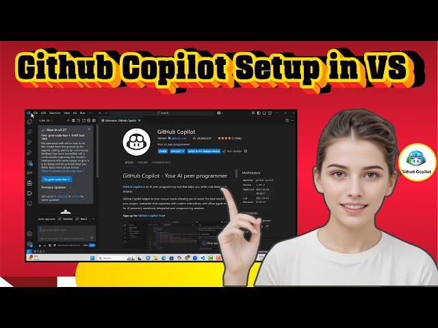 How To Use Github Copilot In Visual Studio On PC | AI Coding Setup (2025)