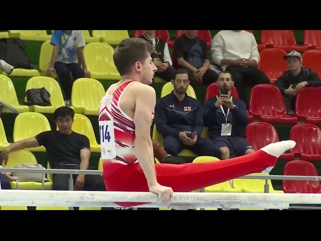 Saba ABESADZE (GEO) [PB 13.350🥉] 2026 Tashkent World Challenge Cup_MAG Parallel Bars Final