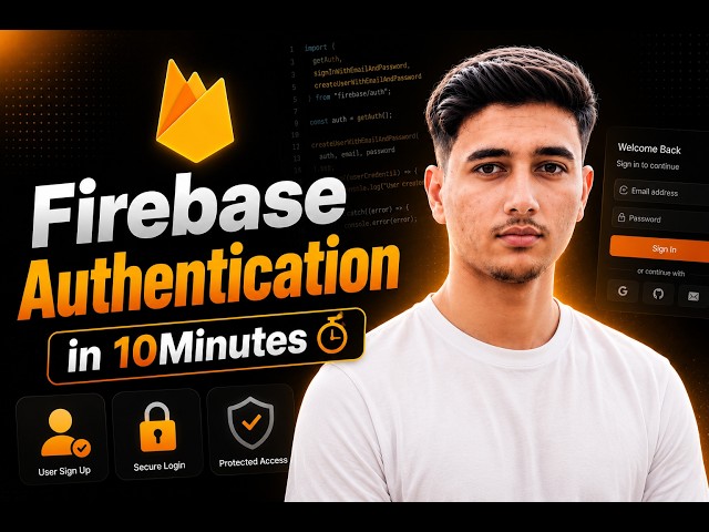 Firebase Authentication in 10 Minutes with React 🔥 |  Login & Signup Tutorial
