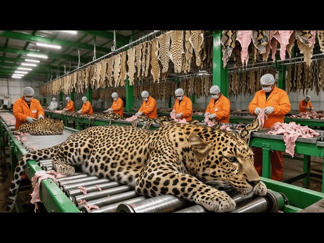 Inside the Leopard-Leather Factory: How Leopard Leather Jackets Are Made in Factory