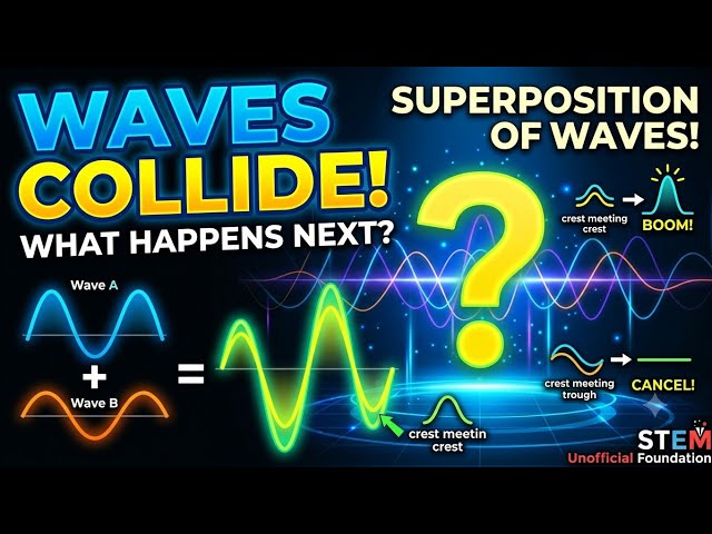 ​🤯 WAVES COLLIDE! Superposition Explained (Constructive vs. Destructive Interference)