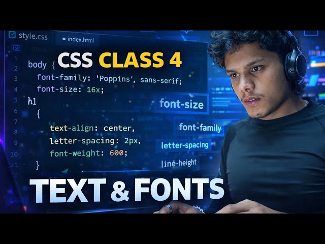 CSS TEXT AND FONTS EXPLAINED FROM  SCRATCH | CSS CLASS4 | COMPLETE CSS COURSE | MRNIRITEACH