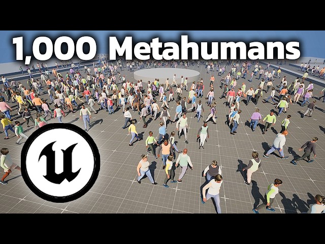 New Unreal Engine 5.8 Metahuman Crowd Plugin