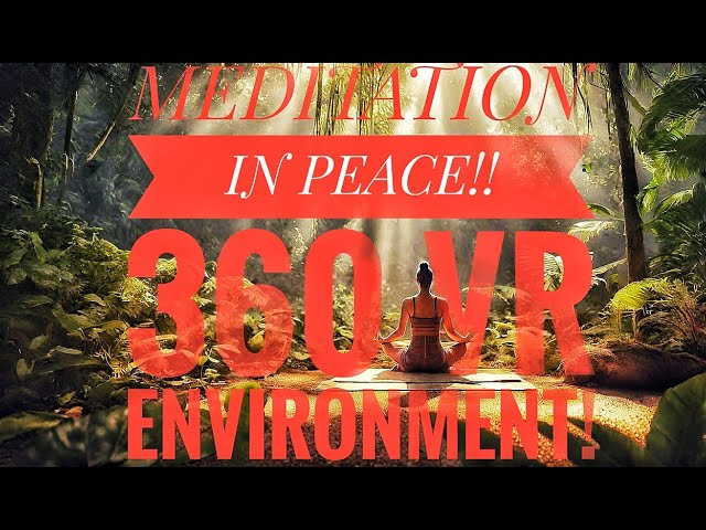 4K 360 VR SNOWFALL ENVIRONMENT FOR MEDITATION! #meditation #meditationmusic #peace #calm #nature