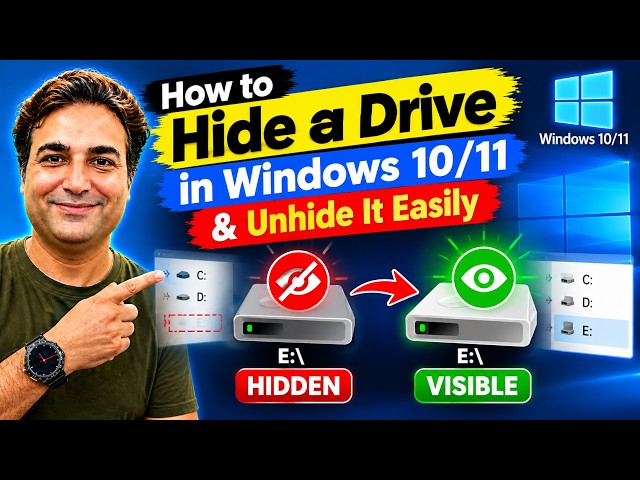 How to Hide or Unhide Hard Drive in Windows 10 11