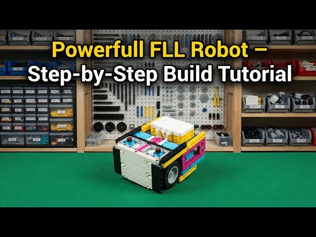 Powerful & Stable FLL Robot Build | LEGO Spike Prime | 4 Large Motors + 2 Color Sensors