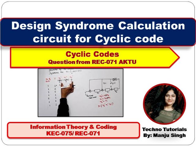 Syndrome Calculation Circuit for (7,4) Cyclic Code | solution of previous year paper AKTU -2020-21